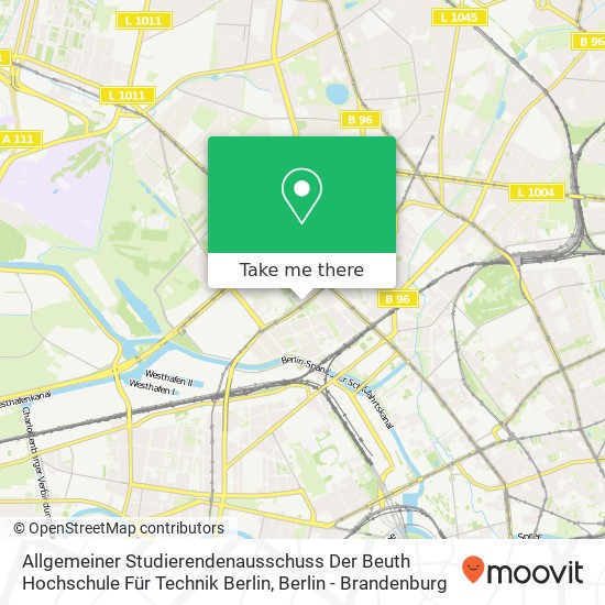 Allgemeiner Studierendenausschuss Der Beuth Hochschule Für Technik Berlin map