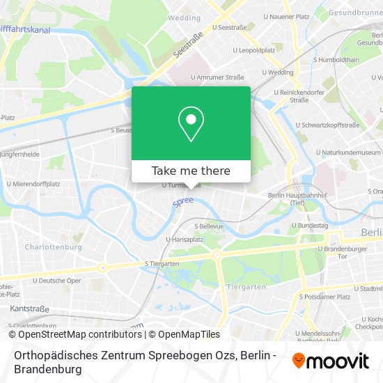 Orthopädisches Zentrum Spreebogen Ozs map