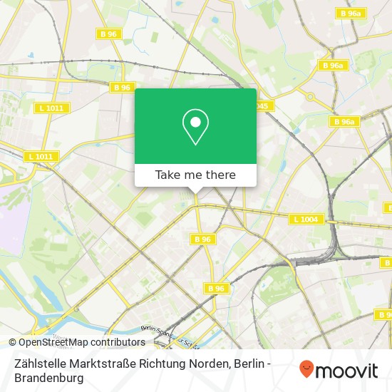 Zählstelle Marktstraße Richtung Norden map