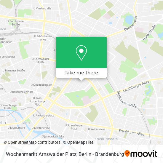 Карта Wochenmarkt Arnswalder Platz