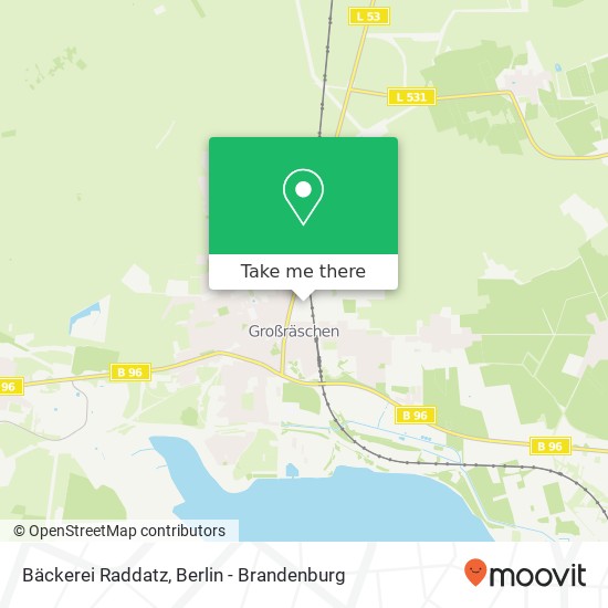 Карта Bäckerei Raddatz
