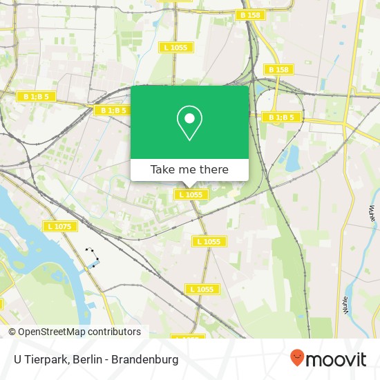 U Tierpark map