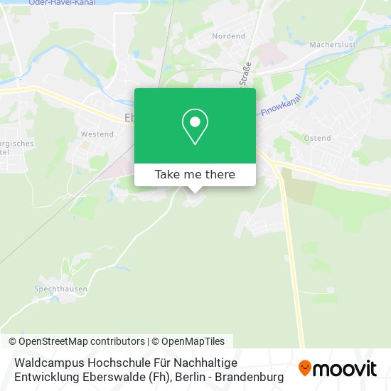 Waldcampus Hochschule Für Nachhaltige Entwicklung Eberswalde (Fh) map