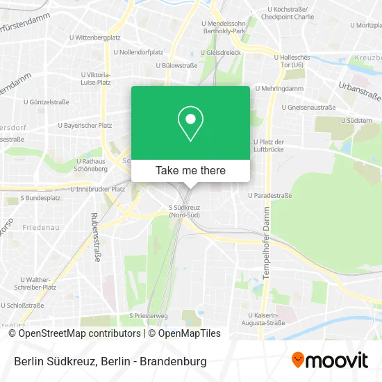 Карта Berlin Südkreuz