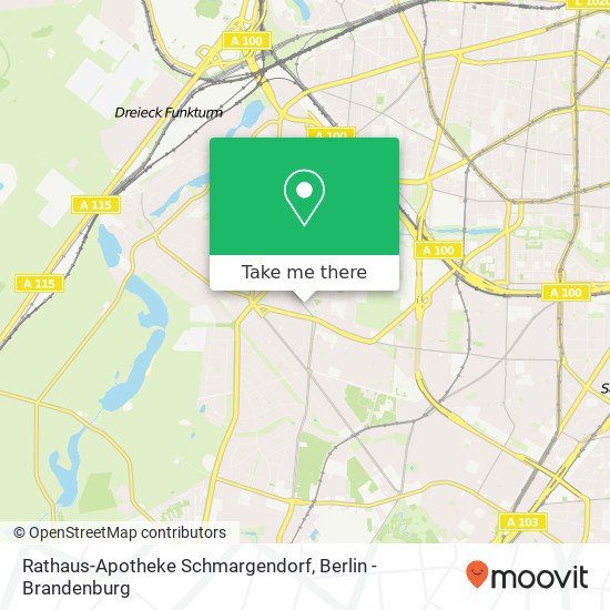 Rathaus-Apotheke Schmargendorf map