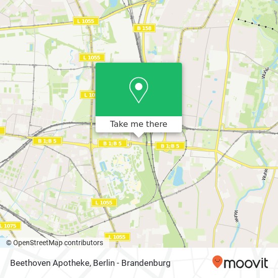 Beethoven Apotheke map