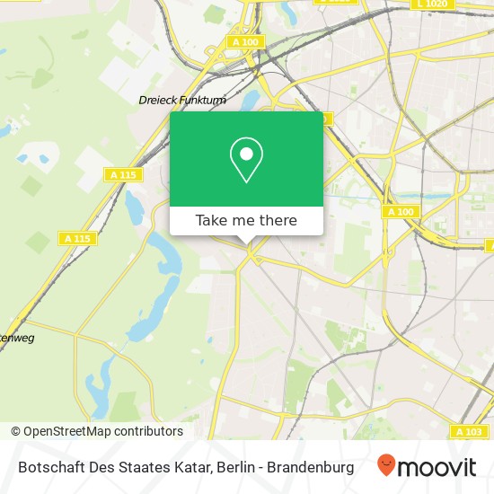 Botschaft Des Staates Katar‎ map