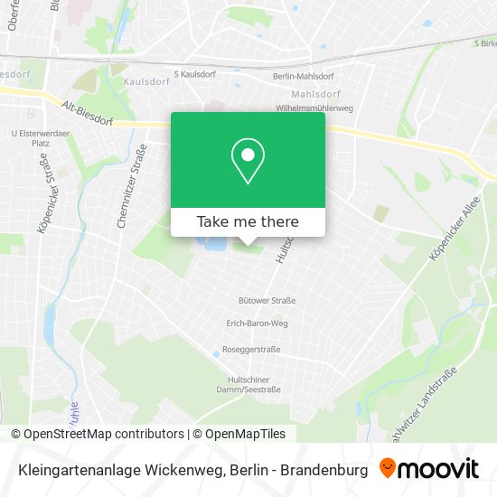 Kleingartenanlage Wickenweg map