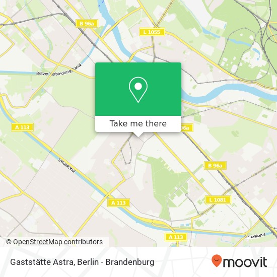 Gaststätte Astra map