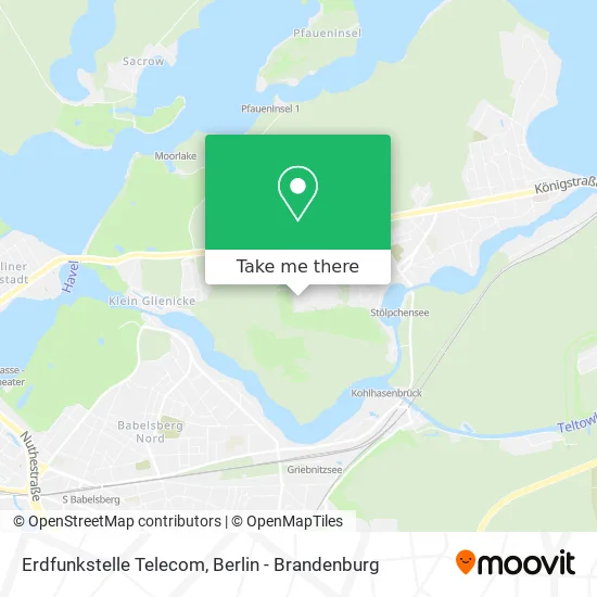 Карта Erdfunkstelle Telecom