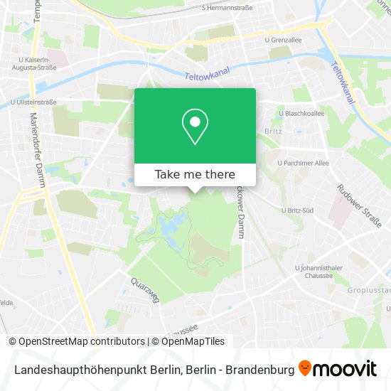 Карта Landeshaupthöhenpunkt Berlin