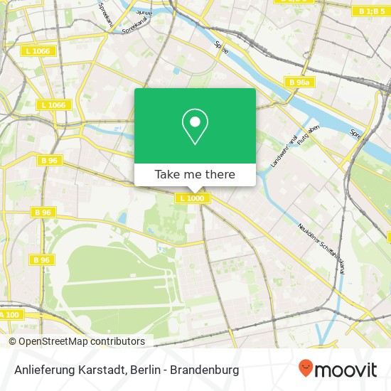 Anlieferung Karstadt map