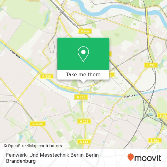 Карта Feinwerk- Und Messtechnik Berlin