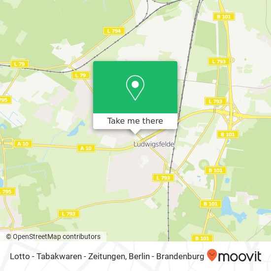 Lotto - Tabakwaren - Zeitungen map