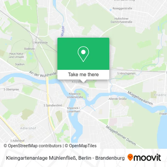 Карта Kleingartenanlage Mühlenfließ