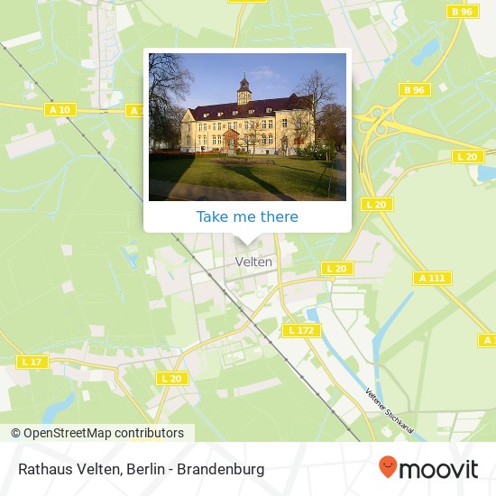 Rathaus Velten map