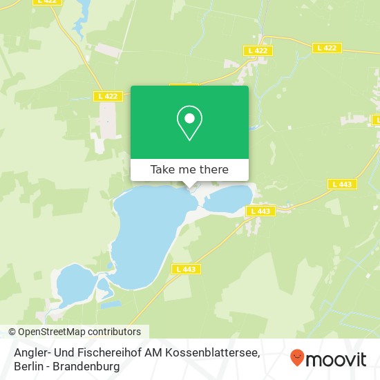 Angler- Und Fischereihof AM Kossenblattersee map