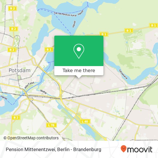 Pension Mittenentzwei map