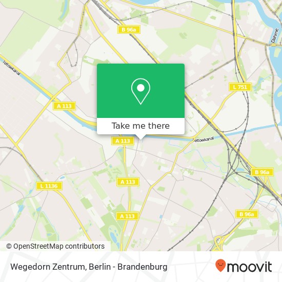 Wegedorn Zentrum map