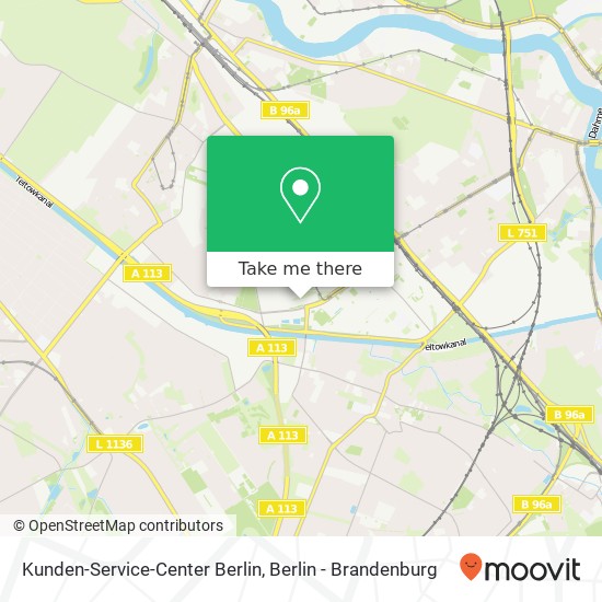 Kunden-Service-Center Berlin map