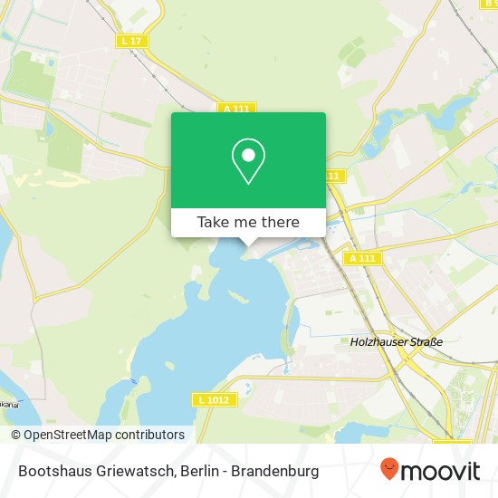 Bootshaus Griewatsch map