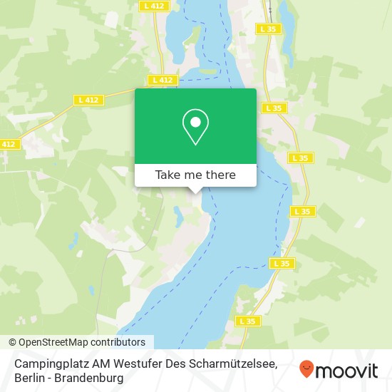 Campingplatz AM Westufer Des Scharmützelsee map