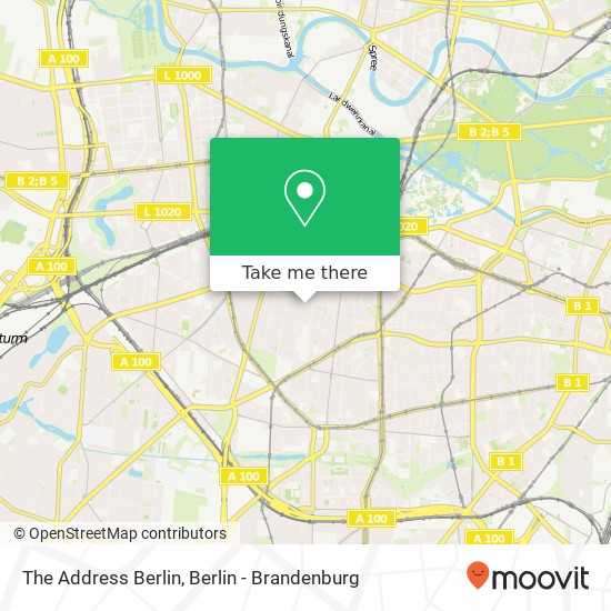 The Address Berlin map