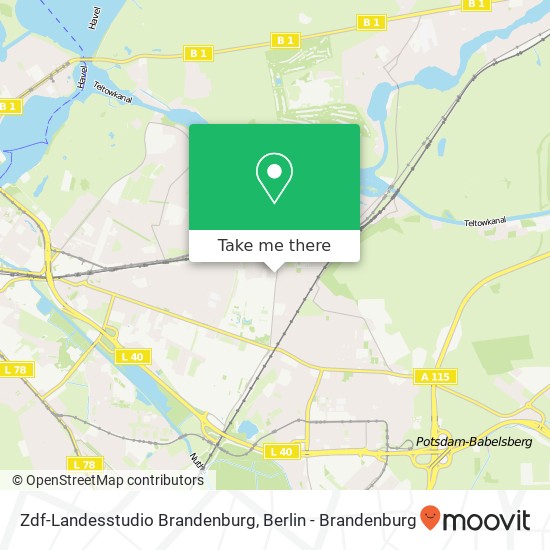 Zdf-Landesstudio Brandenburg map