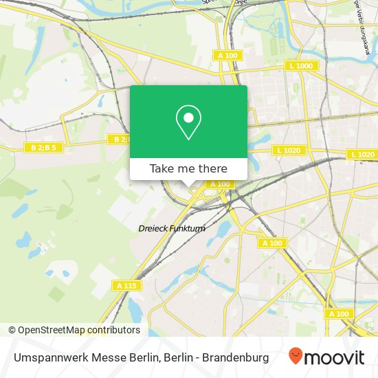 Карта Umspannwerk Messe Berlin