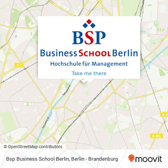 Bsp Business School Berlin map