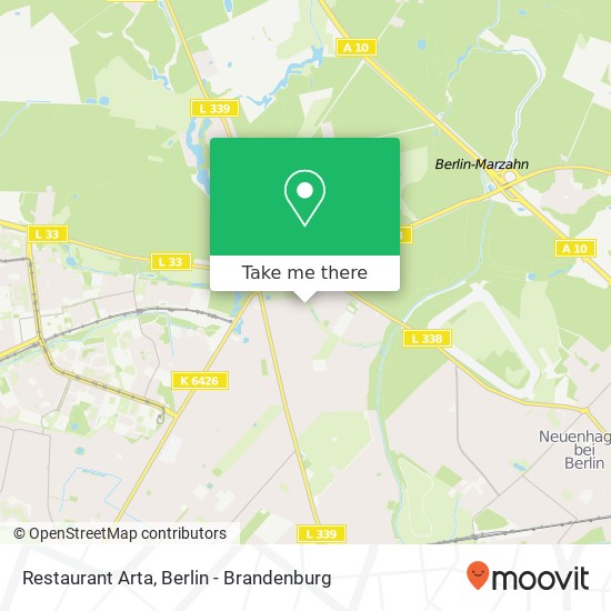 Restaurant Arta map