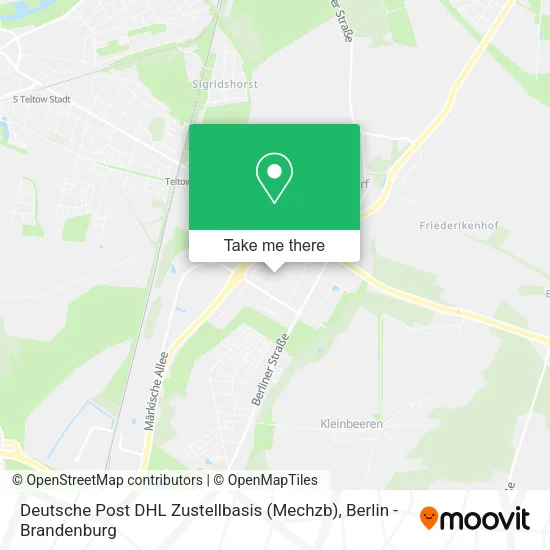 Карта Deutsche Post DHL Zustellbasis (Mechzb)