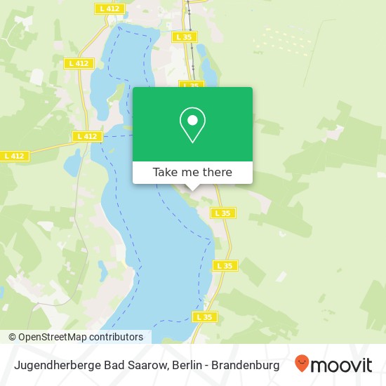 Jugendherberge Bad Saarow map