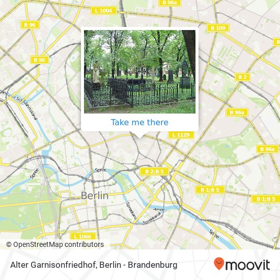 Alter Garnisonfriedhof map