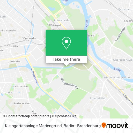 Kleingartenanlage Mariengrund map