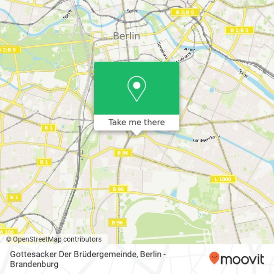Gottesacker Der Brüdergemeinde map