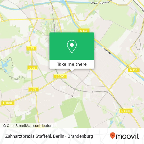 Карта Zahnarztpraxis Staffehl