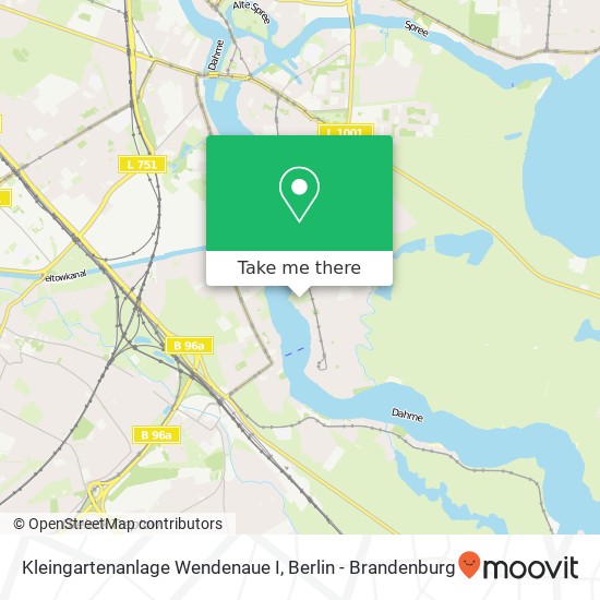 Kleingartenanlage Wendenaue I map