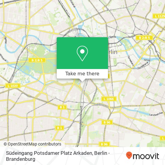 Südeingang Potsdamer Platz Arkaden map