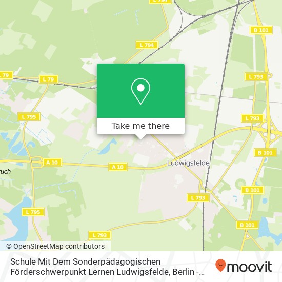 Schule Mit Dem Sonderpädagogischen Förderschwerpunkt Lernen Ludwigsfelde map