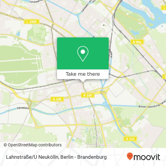 Карта Lahnstraße/U Neukölln