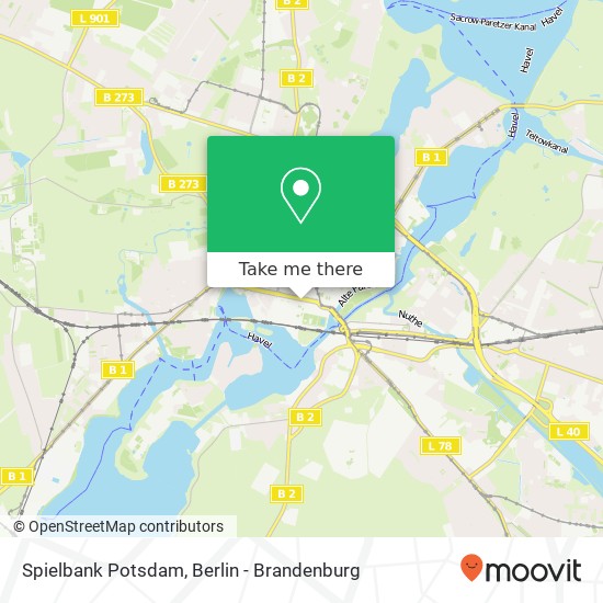 Spielbank Potsdam map