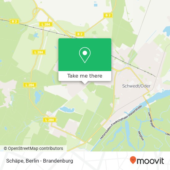 Schäpe map