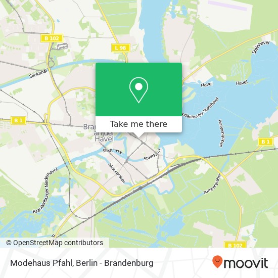 Карта Modehaus Pfahl