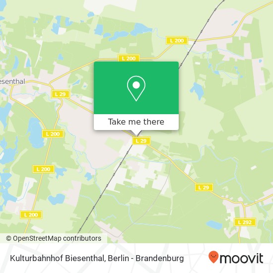 Карта Kulturbahnhof Biesenthal