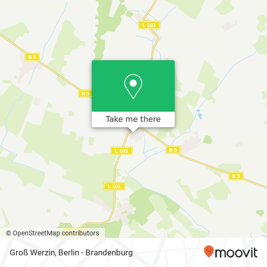 Groß Werzin map