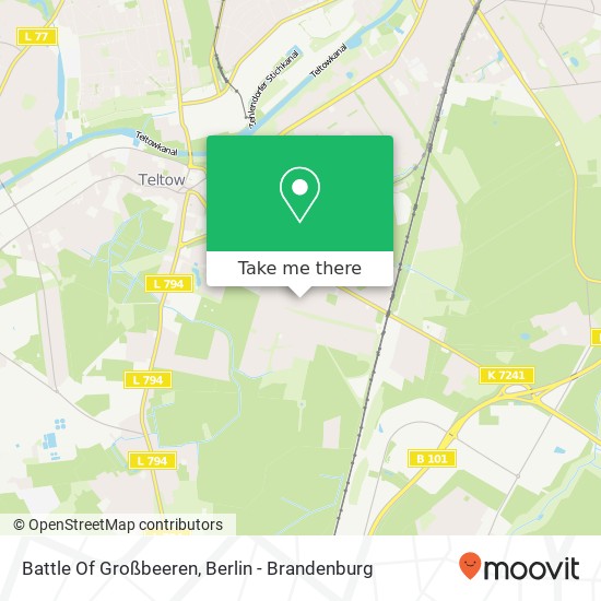 Battle Of Großbeeren map
