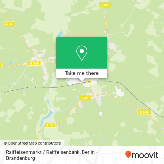 Карта Raiffeisenmarkt / Raiffeisenbank