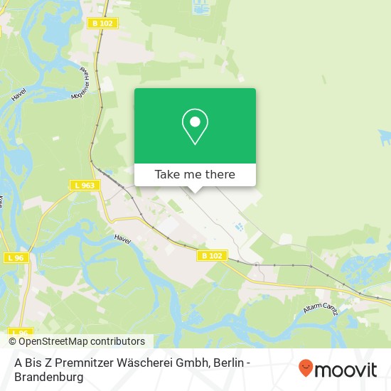Карта A Bis Z Premnitzer Wäscherei Gmbh
