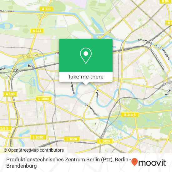 Карта Produktionstechnisches Zentrum Berlin (Ptz)